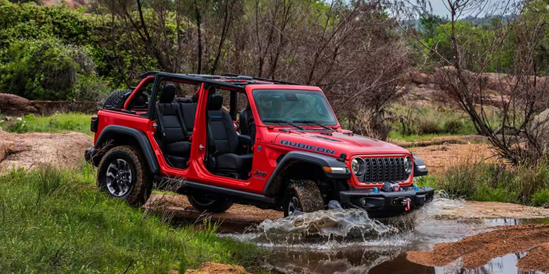 red jeep wrangler