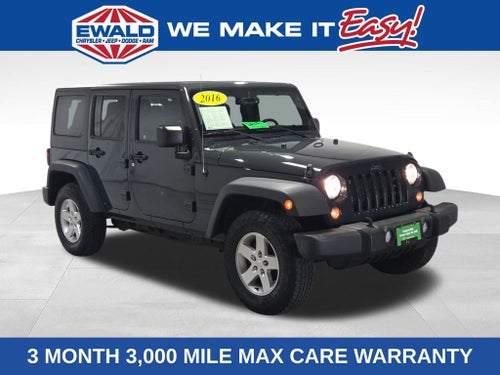 2016 Jeep Wrangler Unlimited Sport
