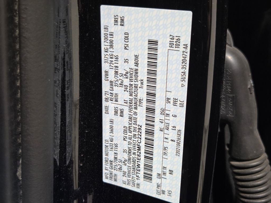 2021 Ford F-150 Tremor