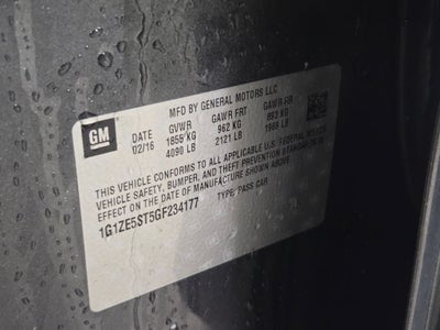 2016 Chevrolet Malibu LT 1LT