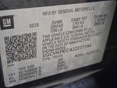 2018 Chevrolet Silverado 1500 Custom