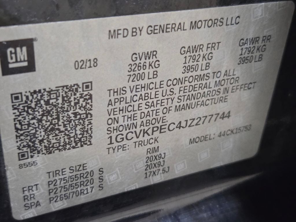 2018 Chevrolet Silverado 1500 Custom