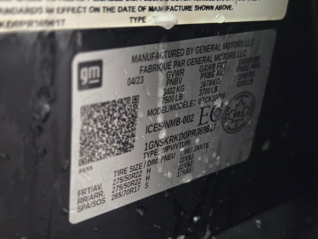 2023 Chevrolet Tahoe RST