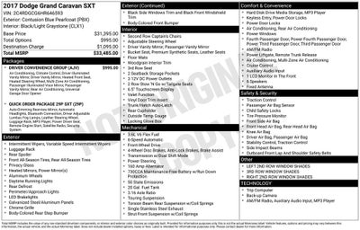 2017 Dodge Grand Caravan SXT