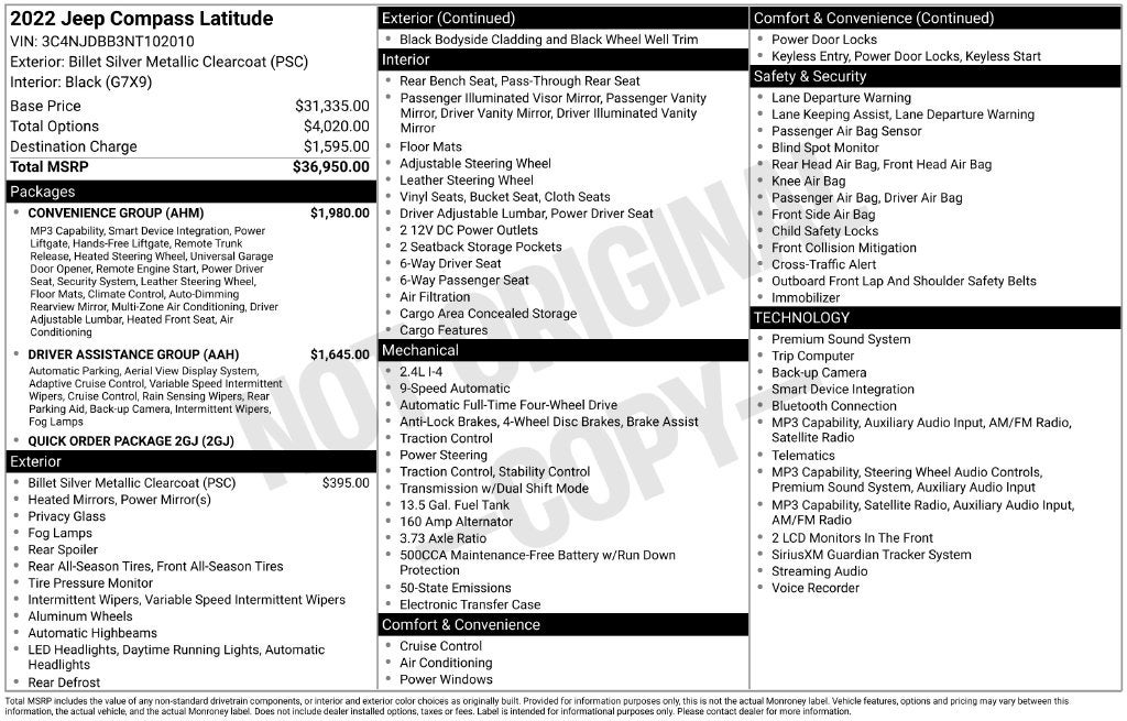 2022 Jeep Compass Latitude