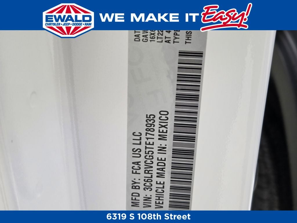 2026 RAM ProMaster 2500 High Roof