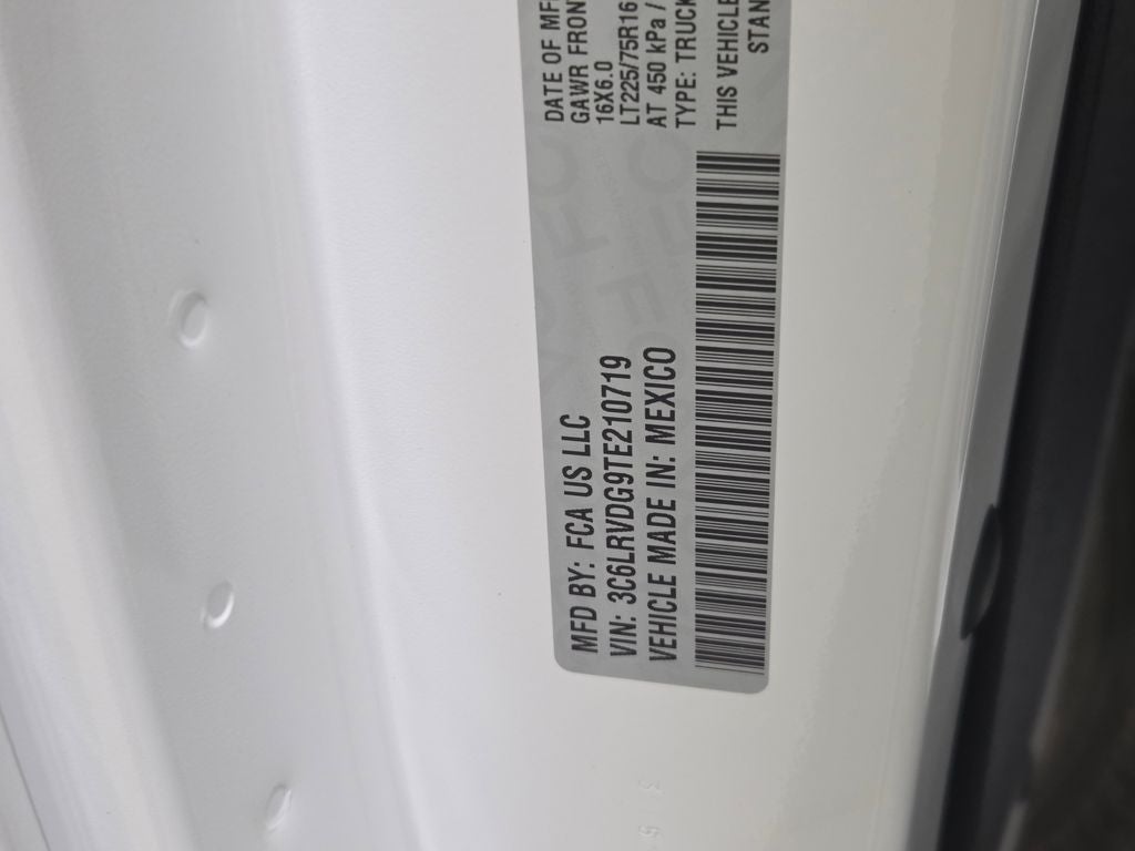 2026 RAM ProMaster 2500 High Roof
