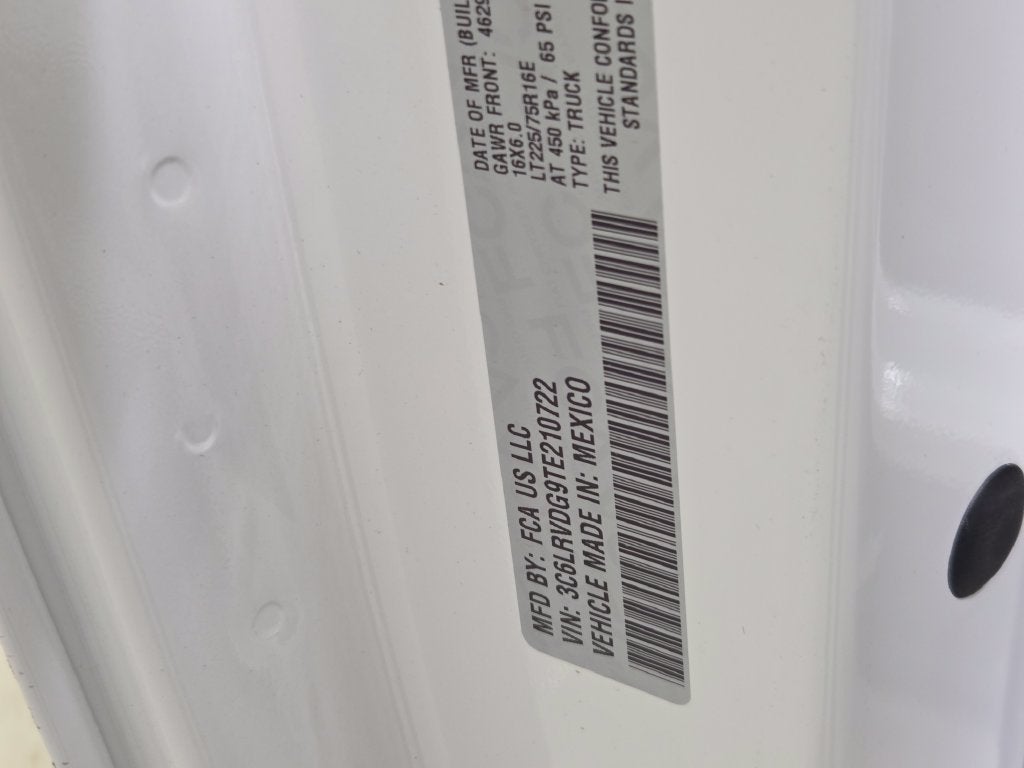 2026 RAM ProMaster 2500 High Roof
