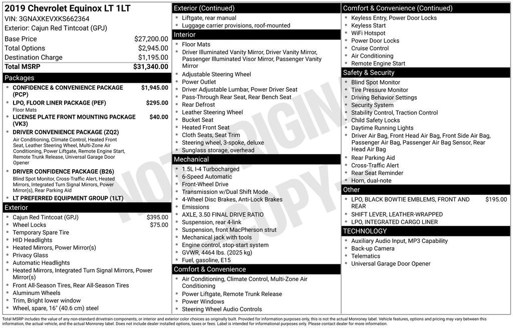 2019 Chevrolet Equinox LT