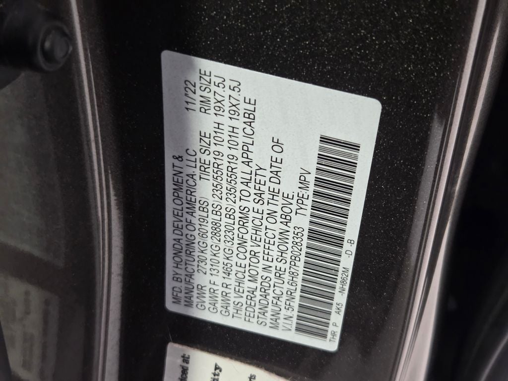 2023 Honda Odyssey Touring