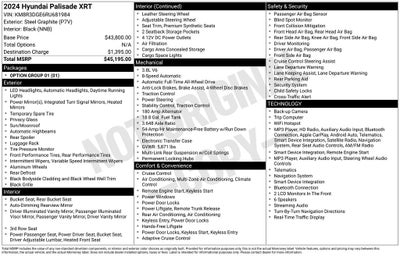 2024 Hyundai Palisade XRT