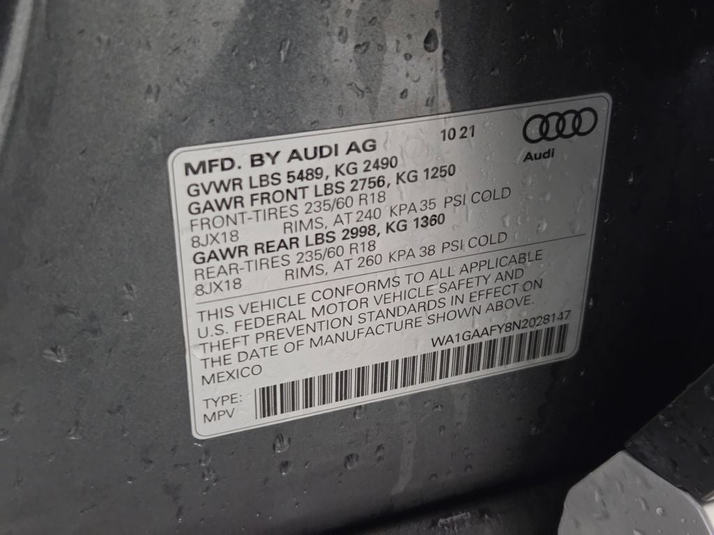 2022 Audi Q5 45 S line Premium quattro