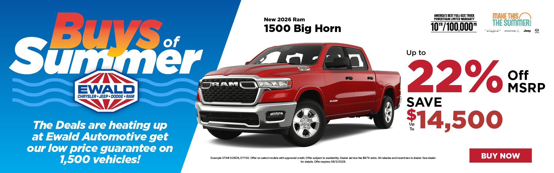 2026 Ram 1500 Big Horn up to 22% off MSRP
