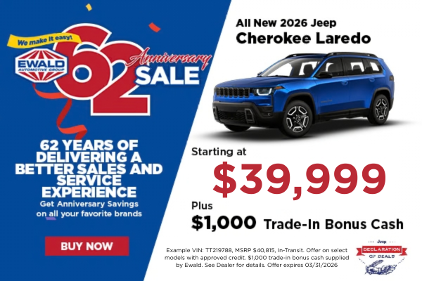 ALL-NEW Jeep Cherokee Starting At $39,999