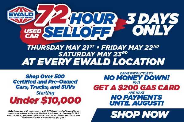 72-Hour Used Car Selloff