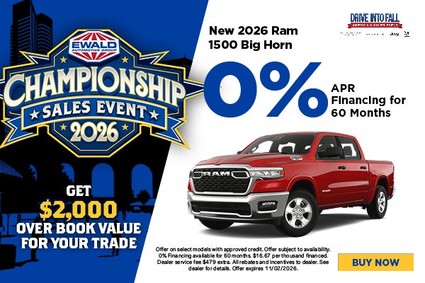 2026 Ram 1500 Big Horn 0% APR