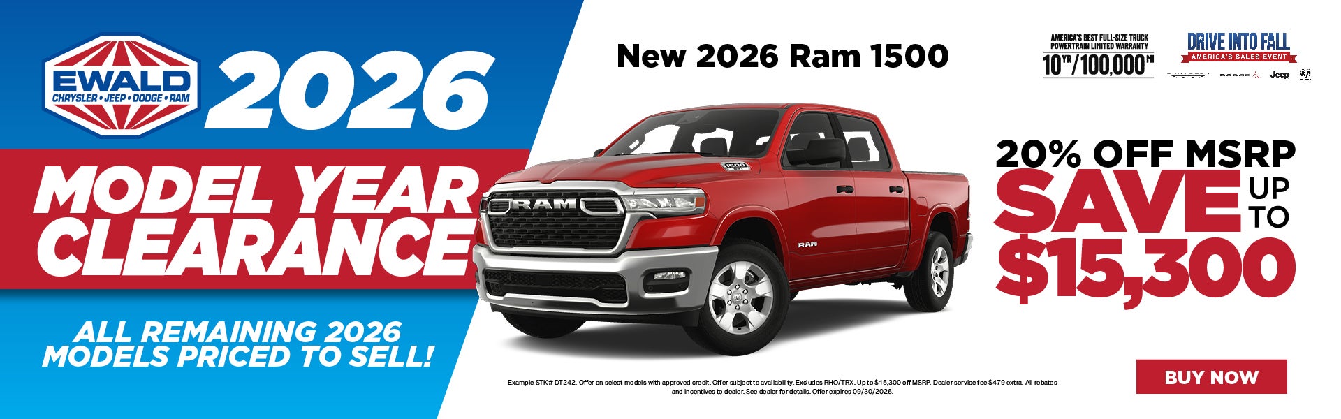 2026 Ram 1500 20% off MSRP