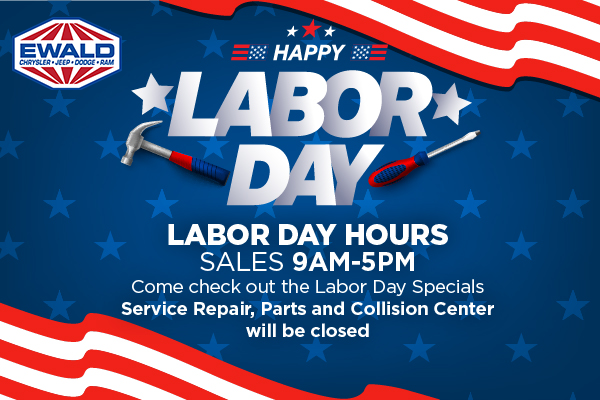 Sales Open Labor Day 9-5