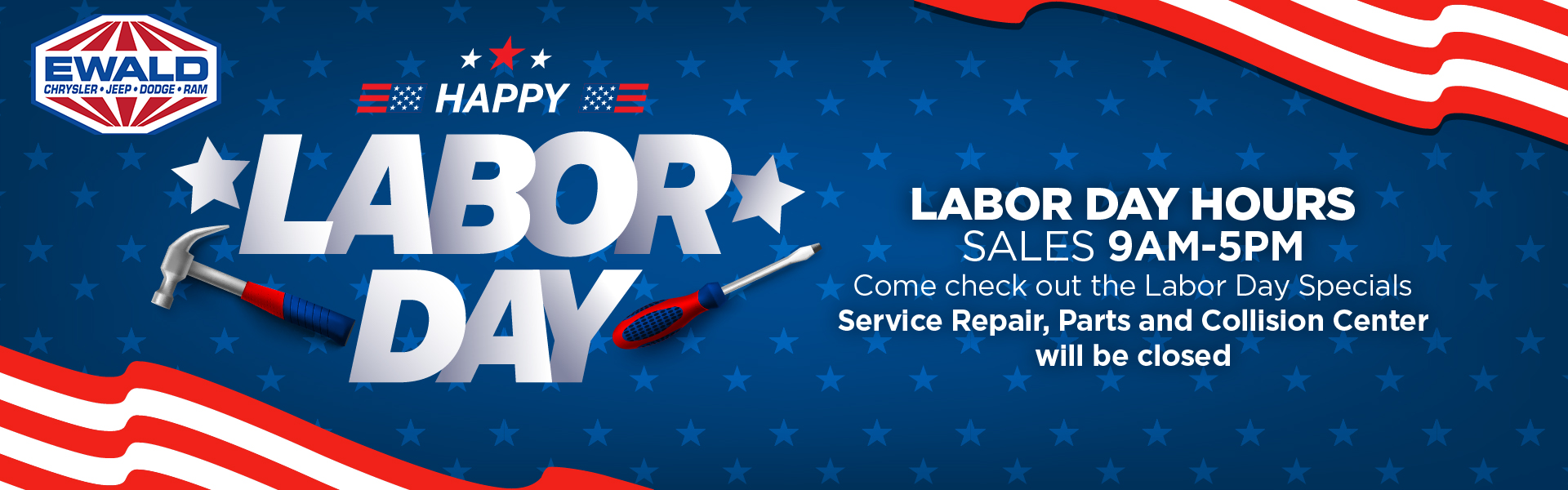 Sales Open Labor Day 9-5