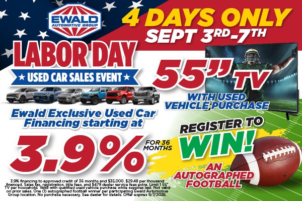 Labor Day Used Car Sales Event