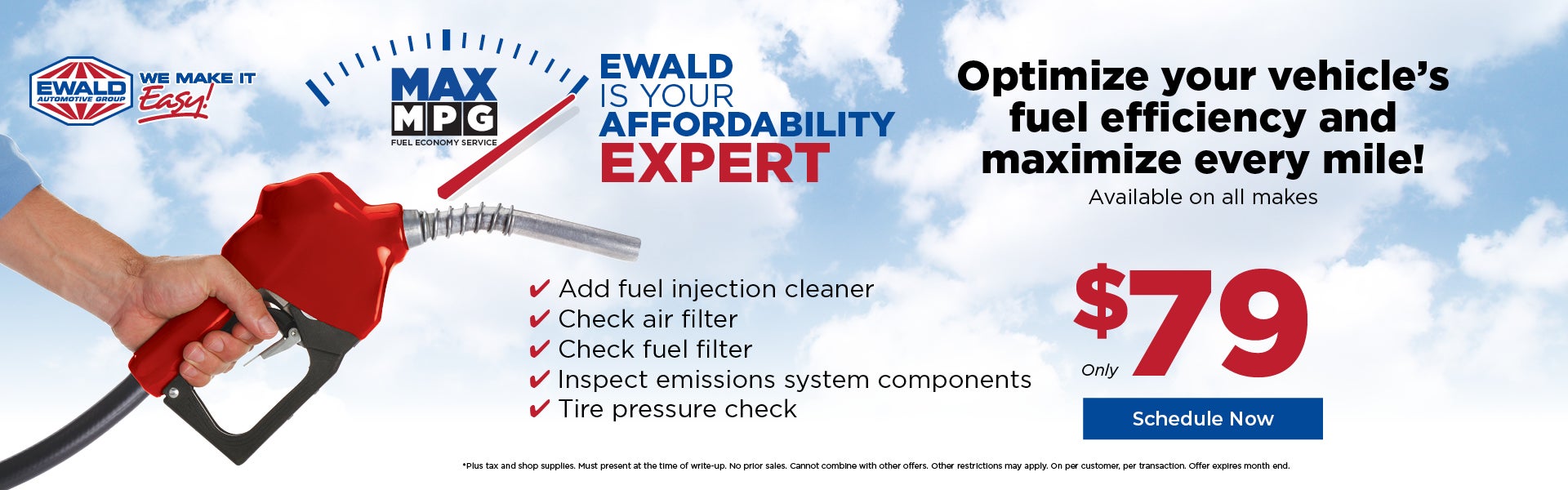 Ewald Max MPG- Fuel Efficiency